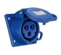 Solera 931121A - Bases trascuadro inclinadas.IP44 2P+T, 16A, 230V~.