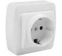 SOLERA - Base 2 tomas TT lateral Serie mural 16A 250V SOLERA MUR60U - EDM 42985