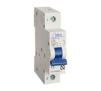 Solera® CBM116 Interruptor Magnetotérmico, C16, 1P, 1M, 6 kA, 16 A • 1 unidad