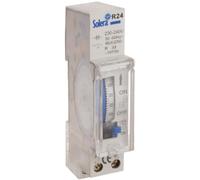 SOLERA Interruptor Horario 24h Analógico 230Vac R24 Blanco Timer