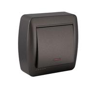 Solera Interruptor Simple Conmutado Mural 7,4 x 7,2 x 2,8 cm 250 V 10 A Grafito - Marca EAN: 8423220263277