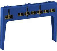 Solera serie arelos - Soporte regleta tierra+neutro 12 bornes para fijación azul