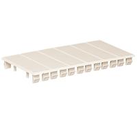 Solera TA1300 - Tapa ciega aislante.Cubre hasta 6 módulos. Marfil.