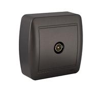 Solera Toma de Antena para TV y Radio Mural Grafito