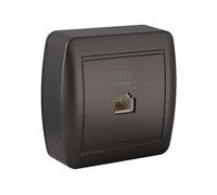 Solera Toma de teléfono y ADSL Mural Grafito RJ45 - Marca EAN: 8423220263390