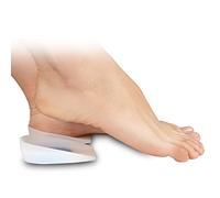 Soles Taloneras de Silicón, con Suaves Cojines que Ayudan Aliviar el Dolor de Pie, Fascitis Plantar, Hipoalergenico, Resistente a las Manchas y al Olor, Transparente, Unisex, XL / 42-43-44, 2 Un