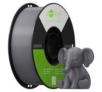 SOLEYIN Filamento PETG para impresora 3D 1,75 mm, colores vivos intensos, bobinado limpio, resistente, superficie brillante, 1 kg, Gris claro