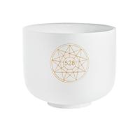 Solfeggio - Cuenco de cristal de cuarzo de alta pureza, para meditación, ASMR, curación de chakras, terapia de sonido o yoga, 2 años de garantía