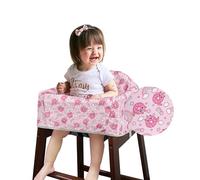 Solfres Funda para silla alta de doble cinturón, funda para silla alta de bebé, versión mejorada, para silla alta de madera o restaurante, material resistente y robusto, dona de unicornio arcoíris