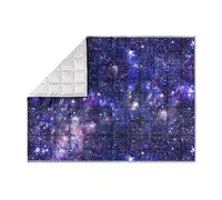 Solfres Manta Pesada de 5 Libras, 36 x 41 Pulgadas, Manta Pesada con impresión, Ultra Suave y acogedora, Estrellas, Galaxia del Universo