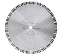 SOLGA Disco de corte Diamant Turbo de 400 mm, hormigón, piedra, hormigón armado, ladrillo, granito, asfalto, amoladora angular (gasolina/eléctrica), larga vida útil, orificio de 25,4 mm