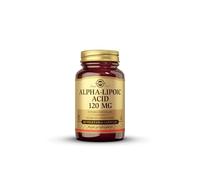 Solgar Ácido Alfa Lipoico 120 mg | Complemento Alimenticio Antioxidante | Ayuda Energía Celular | Sin Gluten | Vegano | 60 Cápsulas Vegetales