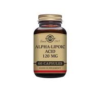 Solgar Ácido Alfa-Lipóico 120mg - Defensa Antioxidante y Energía - 60 Cápsulas