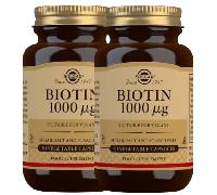 Solgar Biotina 1000mg 2x50 Cápsulas Vegetales