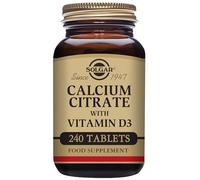 Solgar Citrato de Calcio con Vitamina D3 | 240 Comprimidos | Favorece la absorción de calcio · Apoya la salud ósea y dental