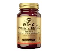 Solgar Ester-C Plus 1000 mg | Con Bioflavonoides y Escaramujo | 60 Compr. | Alta absorción y no ácida · Apoyo inmunitario · Apto para veganos