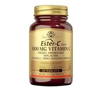 Solgar Ester-C Plus Vitamina C | Alta Absorción | 30 Comprimidos | Fórmula no ácida altamente absorbible, apoya el sistema inmunológico saludable, suplemento diario, vegano y sin gluten