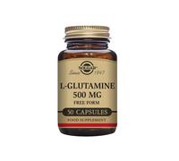 Solgar L-Glutamina 500mg - Recuperación Muscular e Intestinal - 50 Cápsulas
