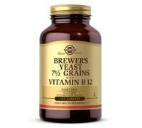 Solgar, levadura de cerveza 7 1/2 granos con vitamina B12, 250 vegetales. Tab...