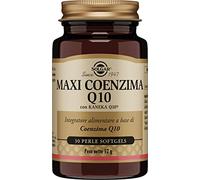 Solgar Maxi Coenzima Q10 - Suplemento alimenticio, 30 perlas blandas | 100 mg de coenzima Q10 (ubiquinona) KanekaQ10 por perla; molécula fisiológica clave para el funcionamiento de las