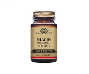 Solgar Niacina Vitamina B3 - Energía Celular - 100mg 100 Cápsulas