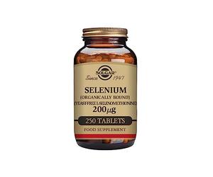 Solgar Selenio 200 µg Sin Levadura | 250 Comprimidos | Para cabello y uñas sanos · Contribuye a la espermatogénesis normal