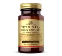 Solgar Vitamina D3 1000 IU 100 Tabletas Masticables Suplemento Alimenticio