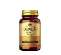 Vitamina D3 25 mcg (1000 UI) 100 cápsulas blandas Solgar
