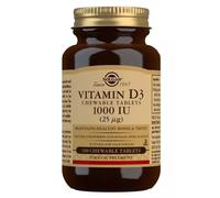 Solgar Vitamina D3 1000Iu (25 Μg ) Tabletas Masticables (100) Bbe 06/2028