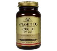 Solgar vitamina D3 2200 UI 100 cápsulas vegetales - suplemento de vitamina D