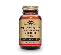 Solgar Vitamina D3 2200 UI (Colecalciferol) 100 Cápsulas