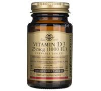 Vitamina D3 100 tabletas masticables de 25μg - Solgar