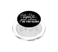 Soli Deo Gloria, a Dios Solo la Gloria Inspirador PopSockets PopGrip para MagSafe