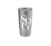 Soli Deo Gloria Fe Cristiana Teología Reformada Religión Vaso térmico de acero inoxidable de doble pared