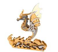 SOLIAXDIY Zodiac Sea Horse - Kit de construcción de caballito de mar en 3D estilo mecha de metal, modelo mecánico con base ondulada, más de 150 piezas, escultura para adultos (dorado)