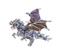 SOLIAXDIY ZYX028 Babylon con alas - Kit de construcción de metal 3D estilo steampunk, más de 1450 piezas, modelo mecánico para adultos, decoración de fantasía e idea de regalo