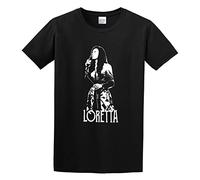 Solicitar Loretta Lynn - Camiseta de algodón negra, Negro, XL