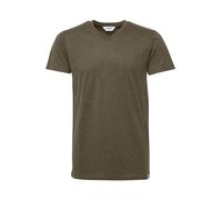 !Solid Bedo Camiseta Básica De Manga Corta T-Shirt para Hombre con V-Neck De 100% algodón, tamaño:L, Color:Ivy Green Melange (8797)