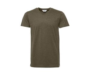 !Solid Bedo Camiseta Básica De Manga Corta T-Shirt para Hombre con V-Neck De 100% algodón, tamaño:L, Color:Ivy Green Melange (8797)