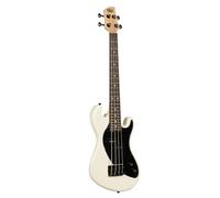 Solid Body - Bajo en U con trastes de 4 cuerdas, color crema dulce