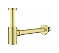 Solid Brass And Stainless Steel Construction, Brass Round Bottle P Trap, Adjustable Height for Customized Installation, Contemporary Design Adds A