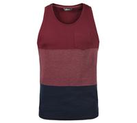 !Solid Camiseta 'Minho' azul oscuro / rojo vino XL EUR