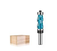 Solid Carbide Compression Flush Trim Router Bit, Top Bearing Spiral Cutter