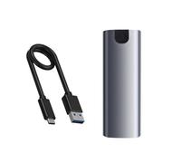 Solid Drives Case NVME a USB 3.1 Carcasa de aleación de aluminio compatible con M-Key B- B+M para 2230/2242/2260/2280