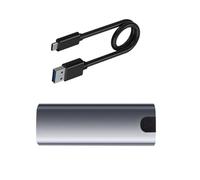 Solid Drives Case NVME a USB 3.1 Carcasa de aleación de aluminio compatible con M-Key B- B+M para 2230/2242/2260/2280