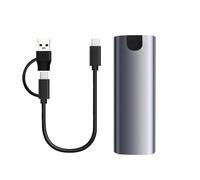 Solid Drives Case NVME a USB 3.1 Carcasa de aleación de aluminio compatible con M-Key B- B+M para 2230/2242/2260/2280