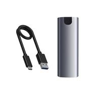 Solid Drives Case NVME a USB 3.1 Carcasa de aleación de aluminio compatible con M-Key B-Key B+M Key para 2230/2242/2260/2280
