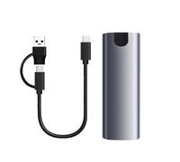 Solid Drives Case NVME a USB 3.1 Carcasa de aleación de aluminio compatible con M-Key B-Key B+M Key para 2230/2242/2260/2280