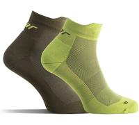 Solid Gear Calcetines Bajos Perf Verde 2-Pack Verde EUR 49