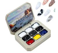 Solid Gel Nail Palette - Pastel 9 Colors Shimmer Gel Palette Set, Effortless Home Manicure, Women Salon Manicure Painting Glue Kit For Home Dorm School Travel Diy Professional C